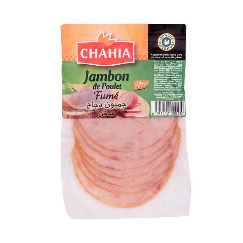 Jambon de poulet fumé