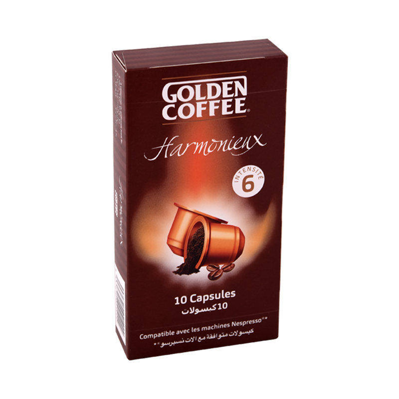 Café harmonieux GOLDEN COFFEE 10 capsules x 4.5GR