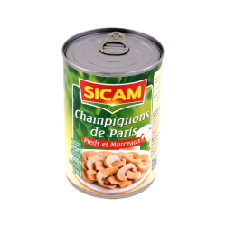 Champignon Paris Pieds et morceaux SICAM 400GR