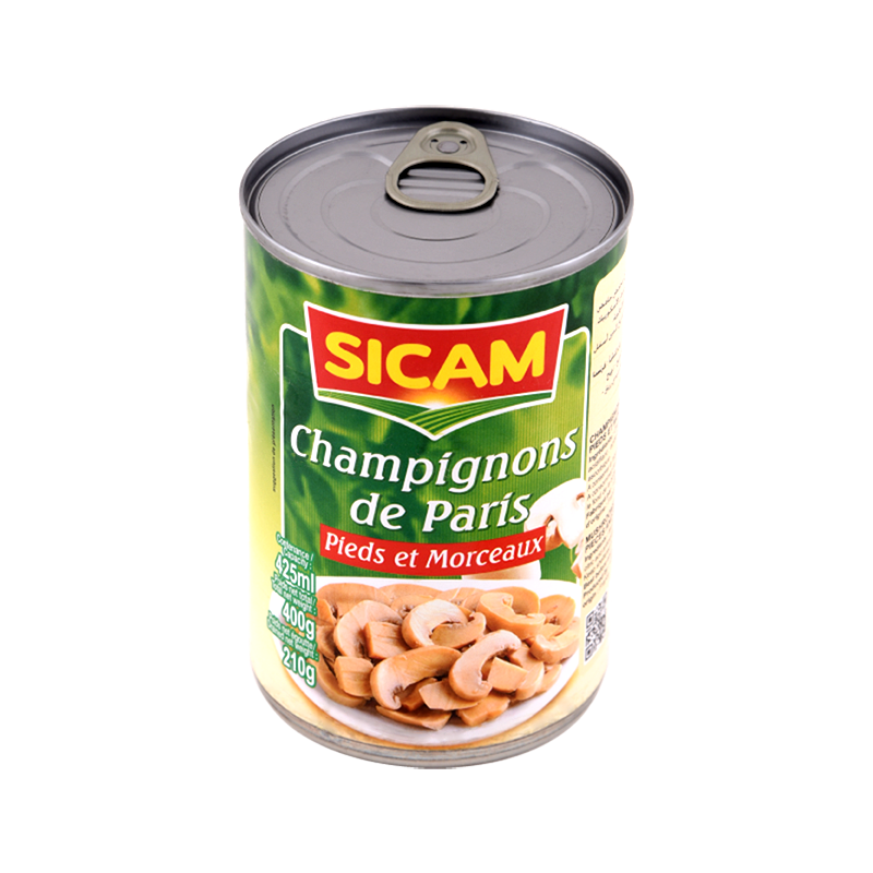 Champignon Paris Pieds et morceaux SICAM 400GR