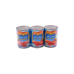 Tomate pelée cubée SICAM 3X400GR